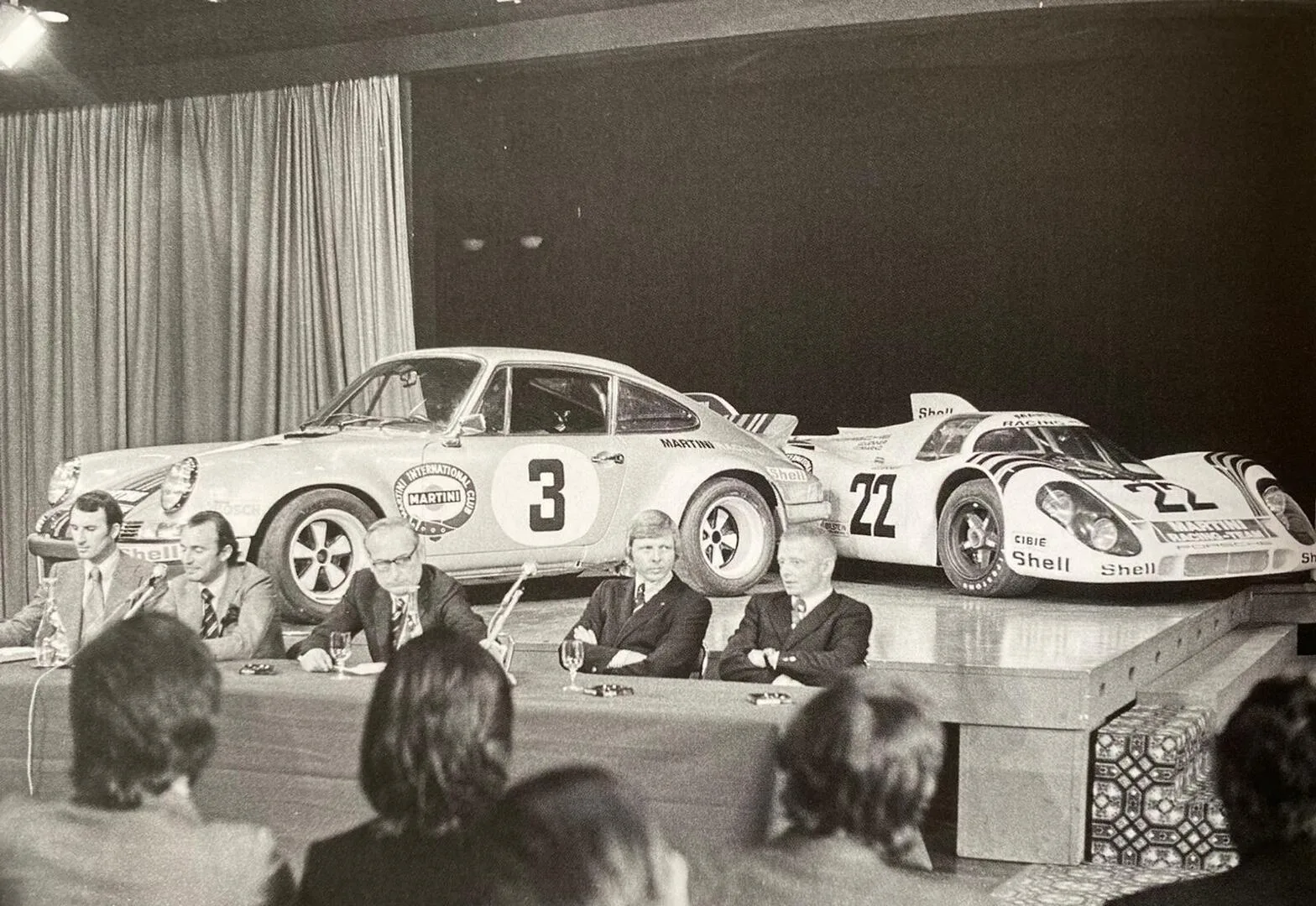 Conférence de presse Martini Racing le 5 mars 1973